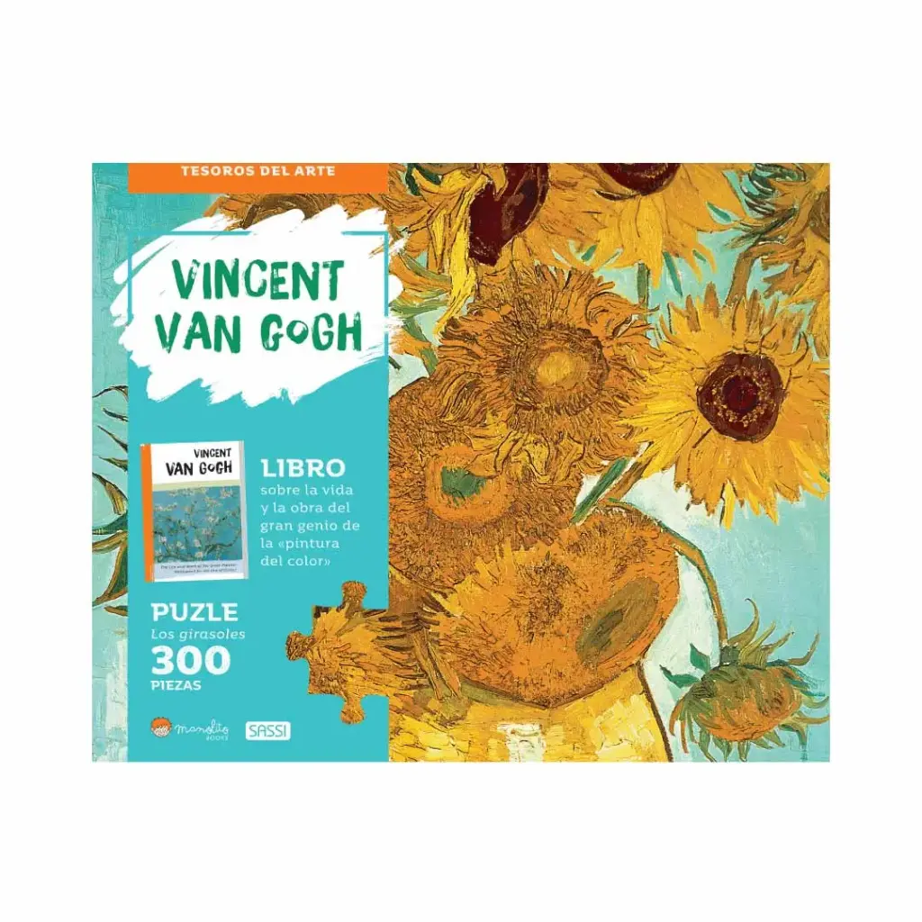 Vicent Van Gogh Los Girasoles Libro + Puzzle Sassi 